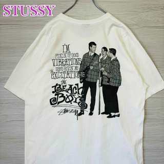 STUSSY - 【希少デザイン】ステューシー　ビーチボーイズ　Tシャツ　Lサイズ　両面デザイン
