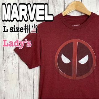 マーベル(MARVEL)のMARVEL デッドプール アメコミ キャラクターTシャツ メキシコ製 古着(Tシャツ(半袖/袖なし))