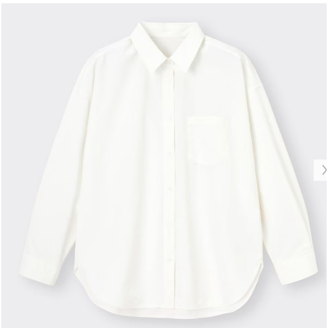 GU(ジーユー)のオーバーサイズシャツ レディースのトップス(シャツ/ブラウス(長袖/七分))の商品写真