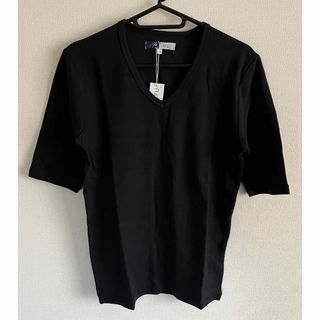 【新品未使用】Vネック5分袖カットソー(Tシャツ/カットソー(七分/長袖))