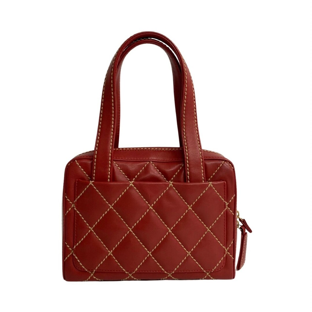 シャネル CHANEL レザー ワイルドステッチ ハンドバッグ - ハンドバッグ シャネル CHANEL レザー ワイルドステッチ ハンドバッグ - ハンドバッグ