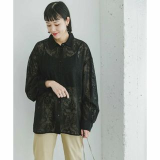 アーバンリサーチアイテムズ(URBAN RESEARCH ITEMS)の【BLK】レースビッグシャツ(シャツ/ブラウス(長袖/七分))