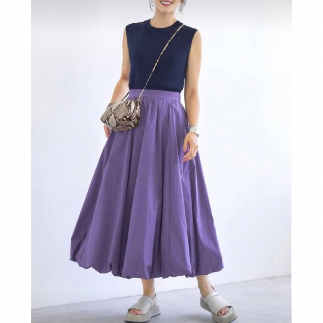 STYLE DELI(スタイルデリ)の【STYLE DELI】ハリ感生地のバルーンスカート　サイズ01 S M レディースのスカート(ロングスカート)の商品写真