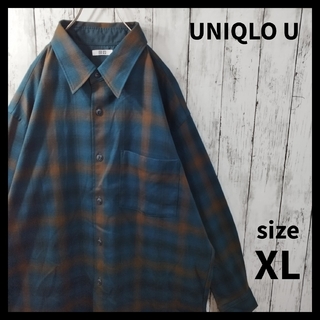 ユニクロ(UNIQLO)の【UNIQLO U】ヘビーフランネルオーバーサイズシャツ（長袖）　D359(シャツ)