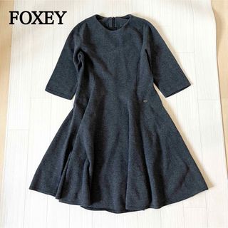 フォクシー/ひざ丈ワンピース/サイズL/FOXEY