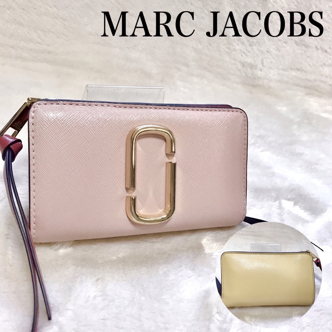 MARC JACOBS - 美品 MARC JACOBS ロゴ 二つ折り財布 バイカラー