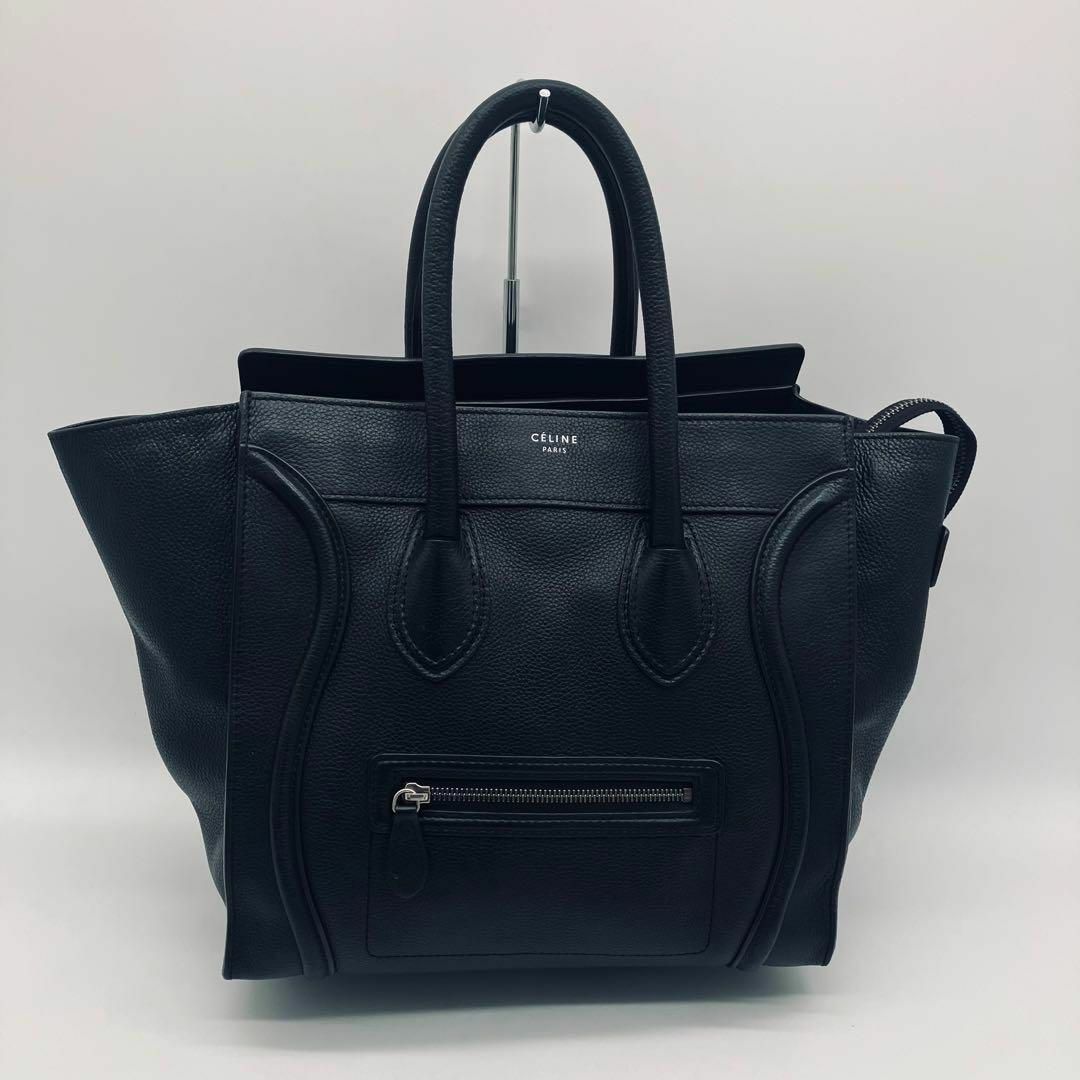 celine(セリーヌ)のセリーヌ CELINE ラゲージ マイクロ ショッパー 黒 675 レディースのバッグ(トートバッグ)の商品写真