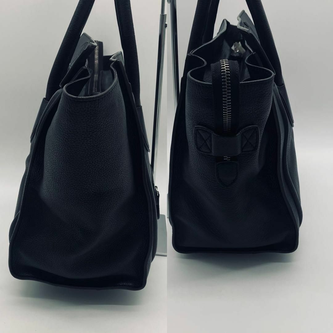 celine(セリーヌ)のセリーヌ CELINE ラゲージ マイクロ ショッパー 黒 675 レディースのバッグ(トートバッグ)の商品写真