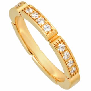 カルティエ(Cartier)のカルティエ Cartier マイヨン パンテール リング 指輪 ダイヤモンド #49 B4221100 K18YG レディース【中古】(リング(指輪))