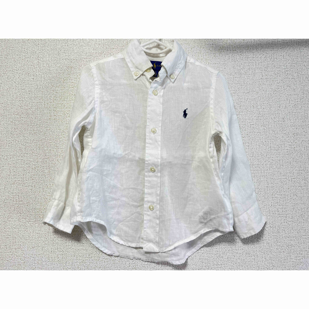 Ralph Lauren(ラルフローレン)のPOLO ラルフローレン リネンシャツ 90~95 キッズ/ベビー/マタニティのキッズ服男の子用(90cm~)(ブラウス)の商品写真