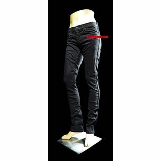 ロエン(Roen)の美品 roen jeans 黒 スキニーデニムパンツ ロエン ヒロムタカハラ S(デニム/ジーンズ)