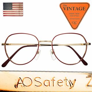 ヴィンテージ(VINTAGE)のデッド AOアメリカンオプティカル USAヴィンテージ ラウンドフレーム 丸眼鏡(サングラス/メガネ)