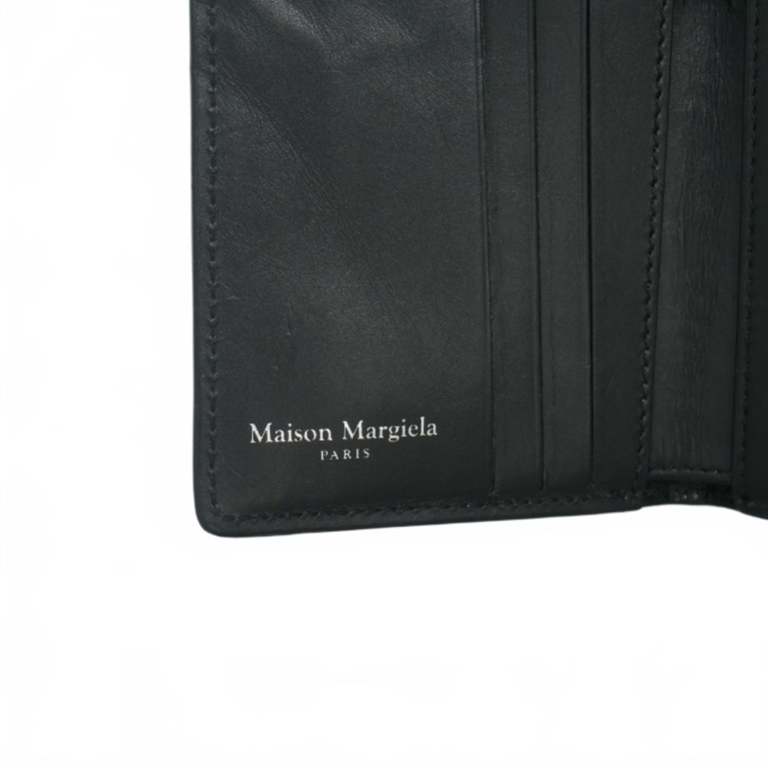 Maison Martin Margiela(マルタンマルジェラ)のメゾンマルジェラ 二つ折り財布 コンパクトウォレット 黒 ブラック メンズのファッション小物(折り財布)の商品写真