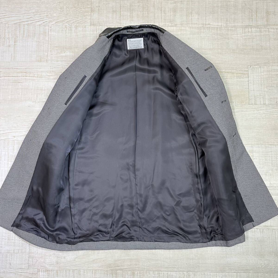 kolor(カラー)の16aw kolor 千鳥 チェック 異素材 ドッキンング チェスター コート メンズのジャケット/アウター(チェスターコート)の商品写真