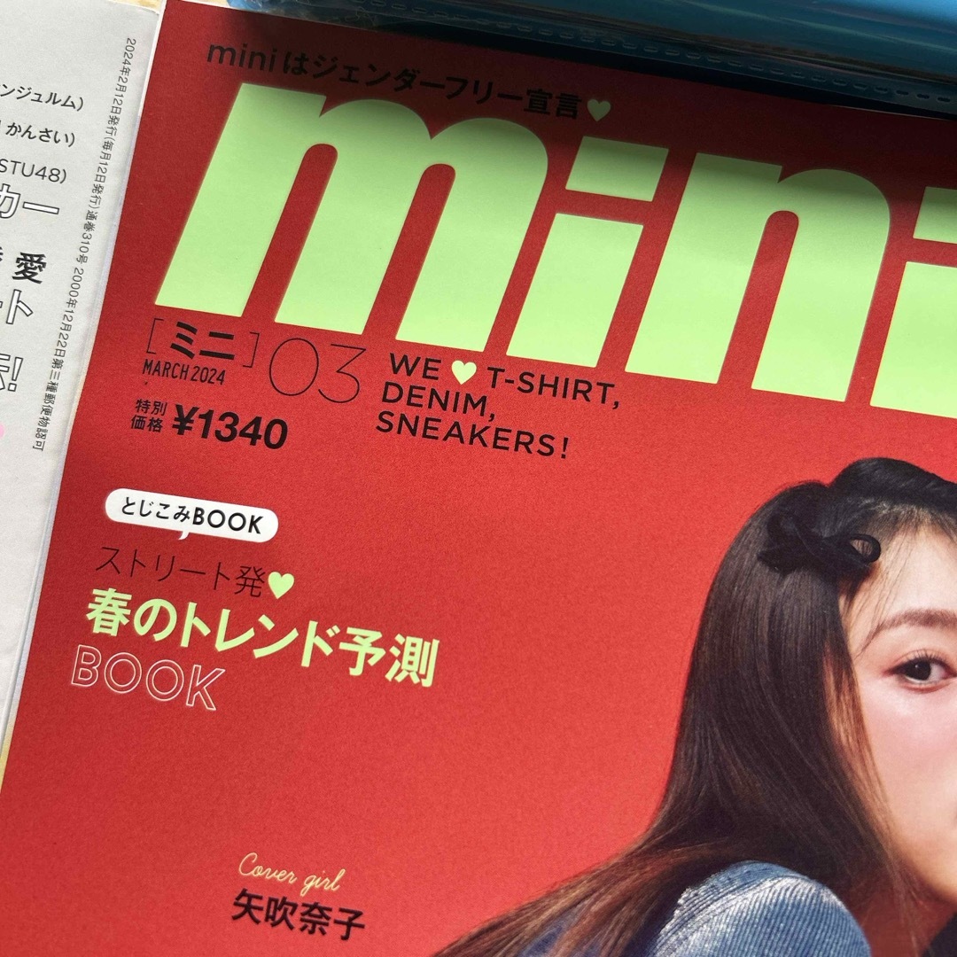 宝島社(タカラジマシャ)のmini ミニ 2024 3月号 雑誌 付録  エンタメ/ホビーの雑誌(ファッション)の商品写真