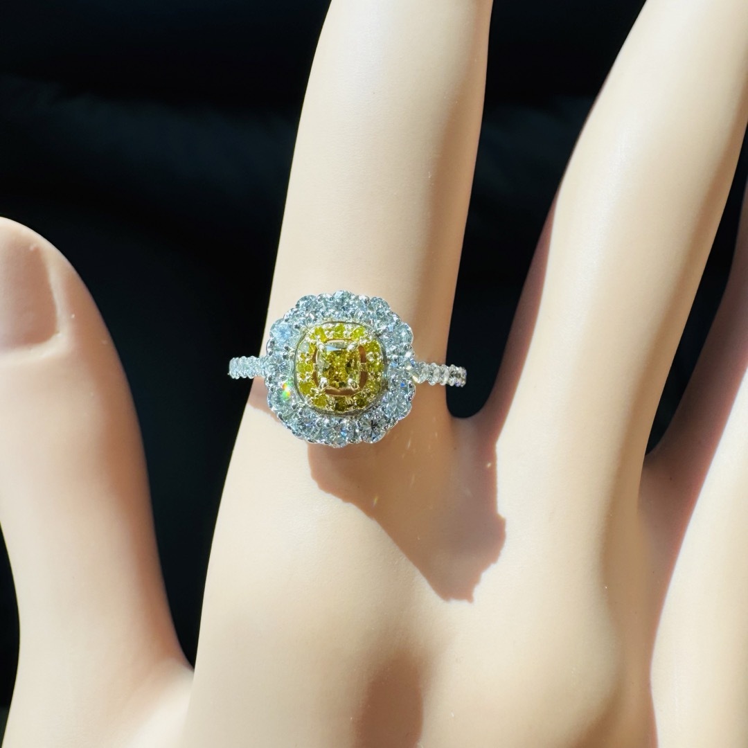 K18 YDダイヤ 指輪 リング スタージュエリーレディース指輪 0.08ct K18 YDダイヤ 指輪 リング スタージュエリーレディース指輪 0.08ct