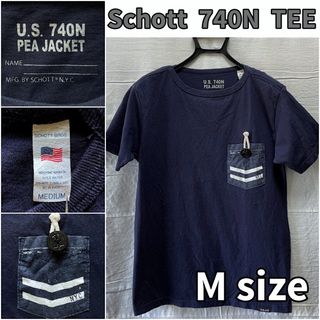 ショット(schott)のSchott 740N ショット Pコート Tシャツ M(Tシャツ/カットソー(半袖/袖なし))