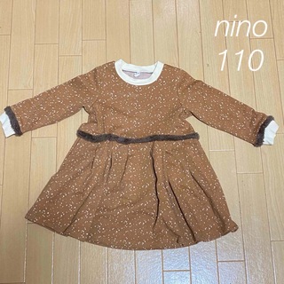 ニノ(nino)のnino＊ファー付きワンピース【110】(ワンピース)