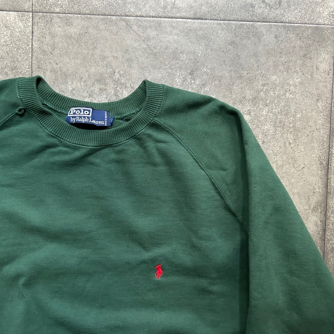 POLO RALPH LAUREN(ポロラルフローレン)の90s ラルフローレン スウェット M グリーン メンズのトップス(スウェット)の商品写真