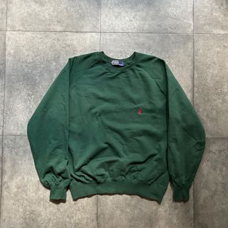 ポロラルフローレン(POLO RALPH LAUREN)の90s ラルフローレン スウェット M グリーン(スウェット)