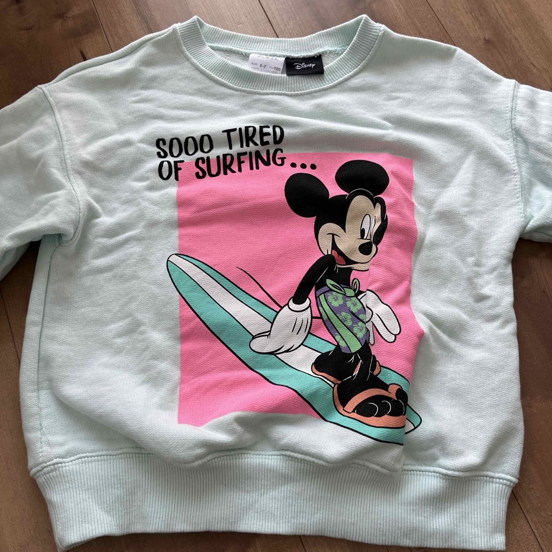 ZARA KIDS(ザラキッズ)のZARA Mickey Mouse トレーナー キッズ/ベビー/マタニティのキッズ服男の子用(90cm~)(Tシャツ/カットソー)の商品写真