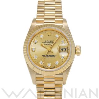 ロレックス(ROLEX)の中古 ロレックス ROLEX 69178G W番(1995年頃製造) シャンパン /ダイヤモンド レディース 腕時計(腕時計)