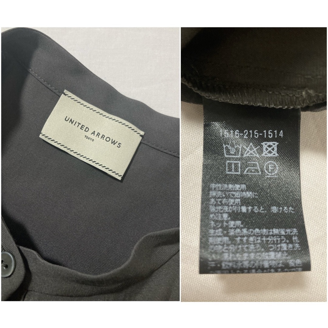 UNITED ARROWS(ユナイテッドアローズ)のUNITED ARROWS フロントフリル ノースリーブ ブラウス レディースのトップス(シャツ/ブラウス(半袖/袖なし))の商品写真