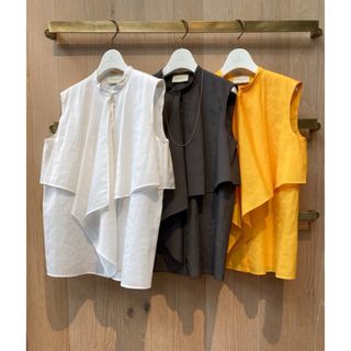 ユナイテッドアローズ(UNITED ARROWS)のUNITED ARROWS フロントフリル ノースリーブ ブラウス(シャツ/ブラウス(半袖/袖なし))