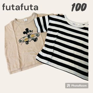 フタフタ(futafuta)のfutafuta フタフタ　Tシャツ　２枚セット　100(Tシャツ/カットソー)