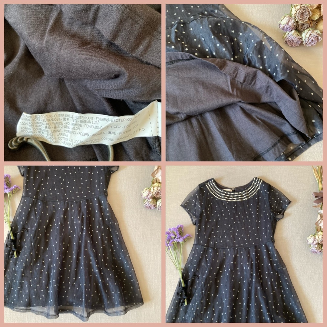 ZARA KIDS(ザラキッズ)のZARA girlsザラガール｜ シフォンチュール✾ワンピースドレス130 キッズ/ベビー/マタニティのキッズ服女の子用(90cm~)(ワンピース)の商品写真