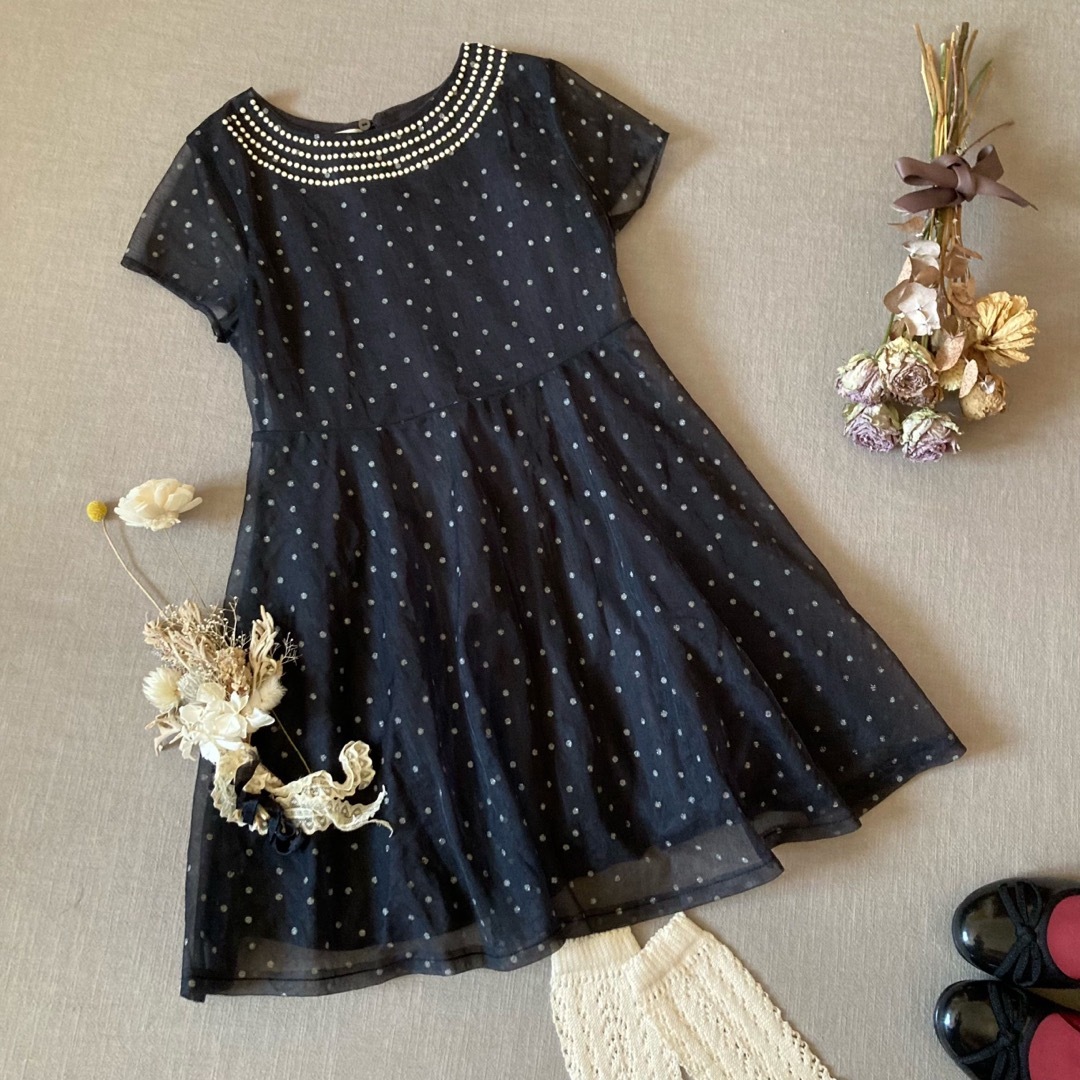 ZARA KIDS(ザラキッズ)のZARA girlsザラガール｜ シフォンチュール✾ワンピースドレス130 キッズ/ベビー/マタニティのキッズ服女の子用(90cm~)(ワンピース)の商品写真