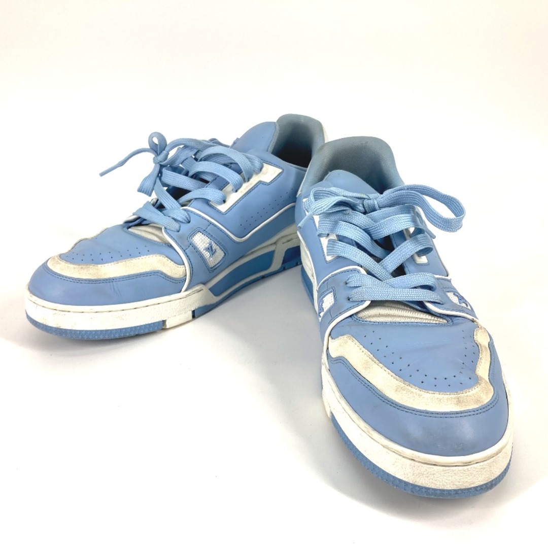 LOUIS VUITTON(ルイヴィトン)のルイヴィトン LOUIS VUITTON LVトレイナーライン 靴 シューズ 紐 ローカット スニーカー レザー ブルー メンズの靴/シューズ(スニーカー)の商品写真