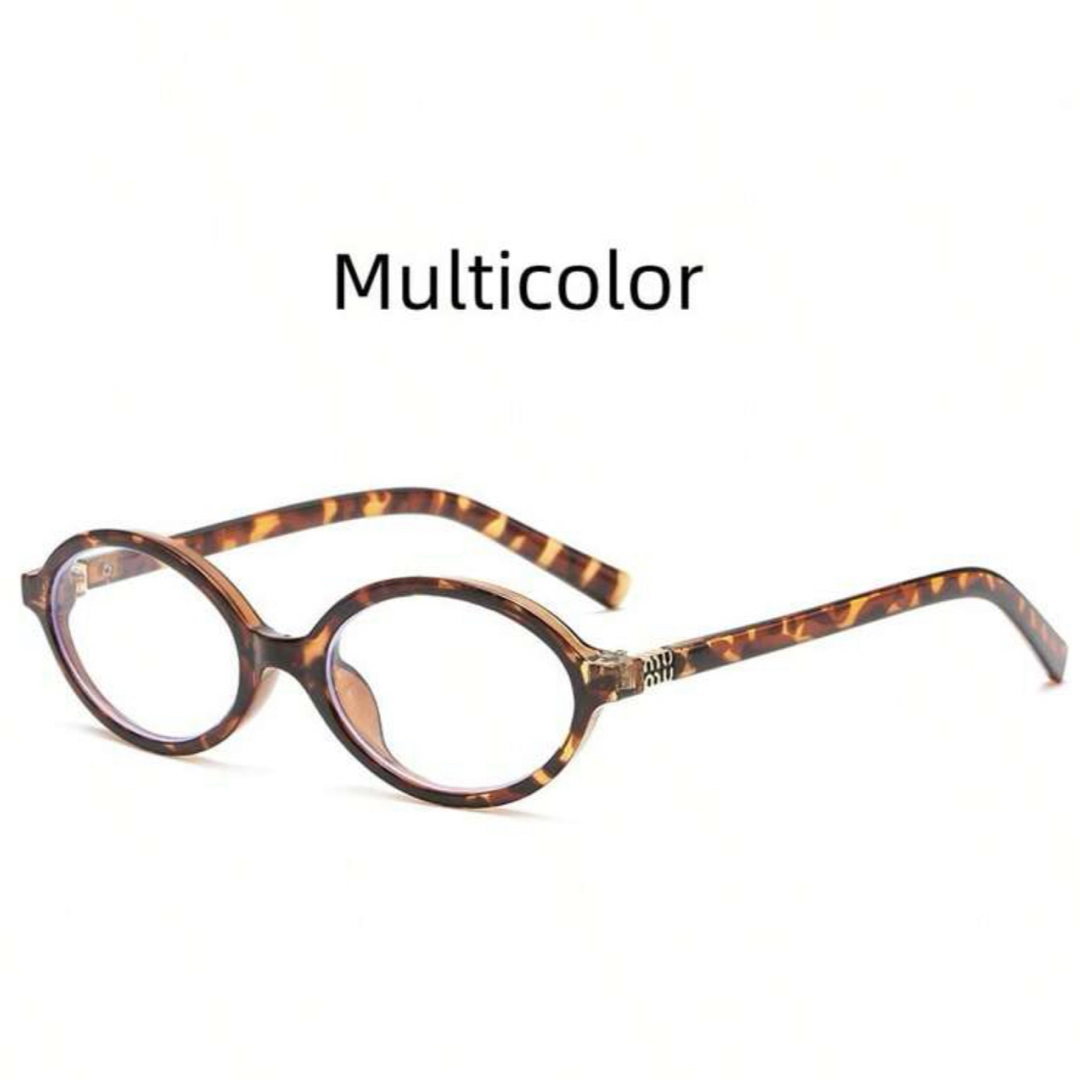 新品・未使用】MIUMIU風 オーバルメガネ 伊達眼鏡 UVカット 新品・未使用】MIUMIU風 オーバルメガネ 伊達眼鏡 UVカット