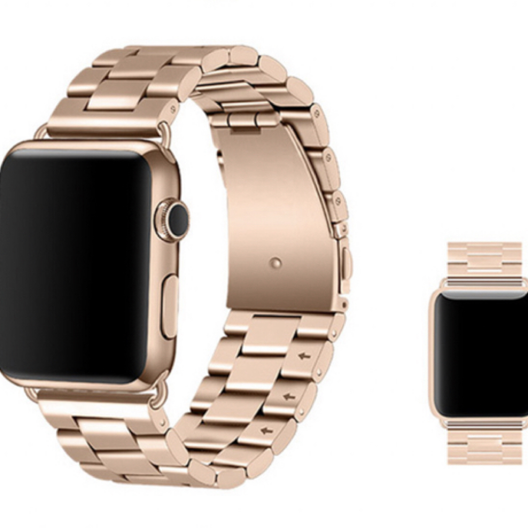 Apple Watch メタリック バンド 金属ベルト ローズゴールド 38 メンズの時計(金属ベルト)の商品写真