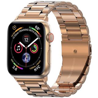 Apple Watch メタリック バンド 金属ベルト ローズゴールド 38(金属ベルト)