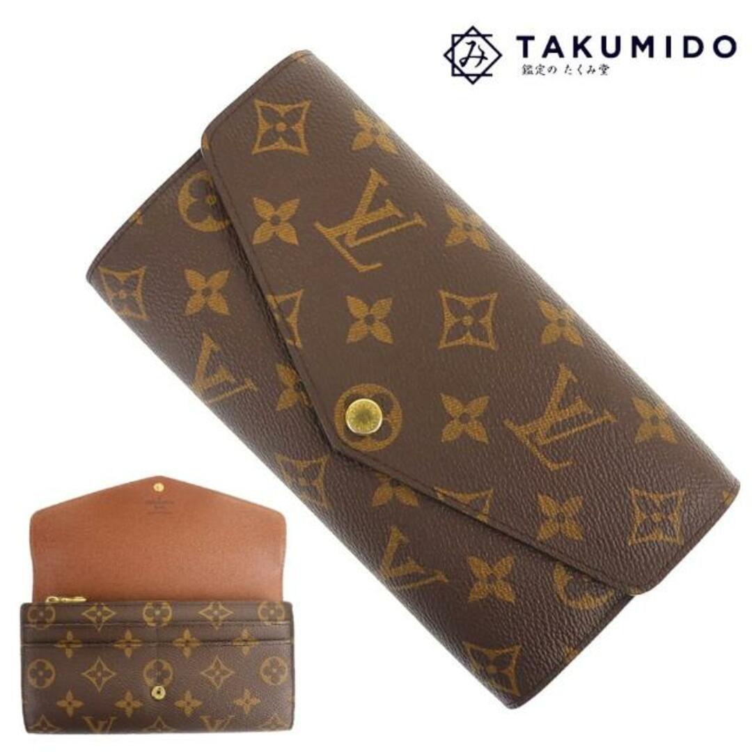 LOUIS VUITTON(ルイヴィトン)のルイヴィトン 二つ折り長財布 ポルトフォイユサラ M62234 中古 モノグラム ライン LOUIS VUITTON 【中古】 | ブランド ファッション ウォレット レディース 小物 ルイビトン LV 定番 ランクA レディースのファッション小物(財布)の商品写真