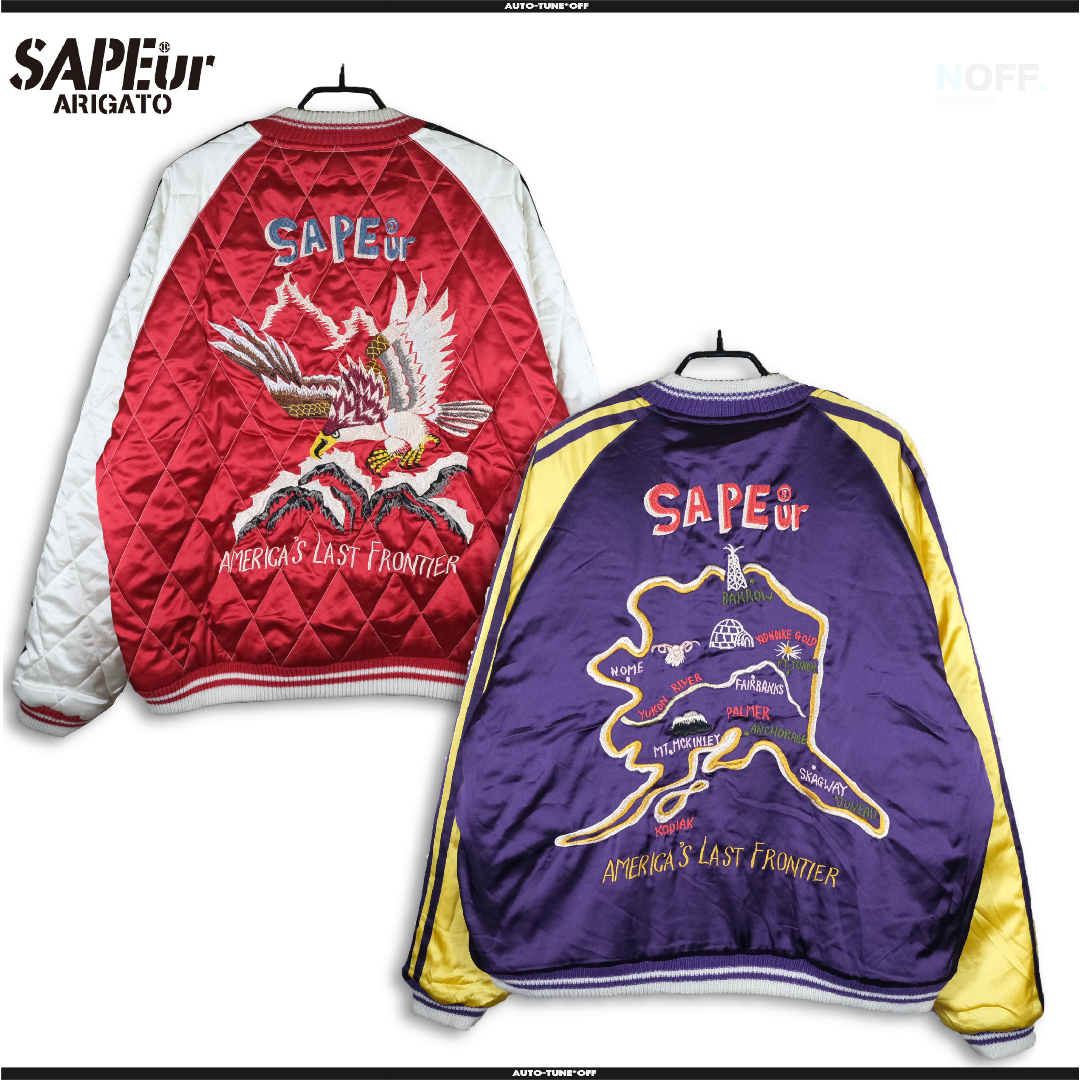 値下げ中SAPEur REVERSIBLE 余し SOUVENIR大阪限定スカジャンL 値下げ中SAPEur REVERSIBLE 余し SOUVENIR大阪限定スカジャンL