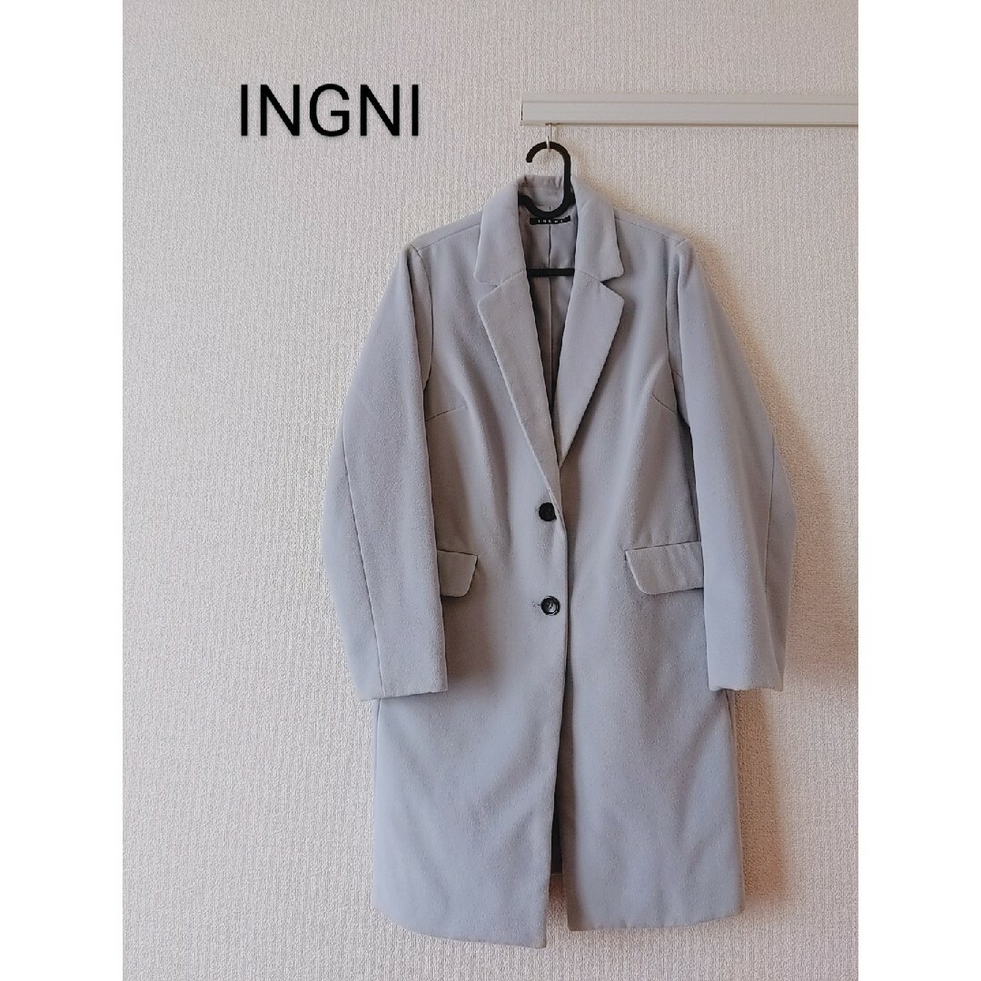 INGNI(イング)の美品　INGNI　イング　チェスターコート レディースのジャケット/アウター(チェスターコート)の商品写真