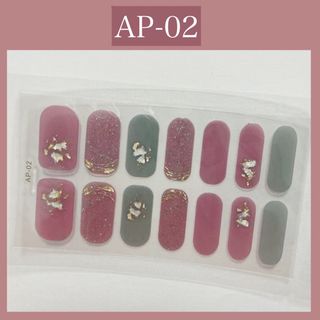 ジェルネイルシール　ハンド用　AP-02(ネイル用品)