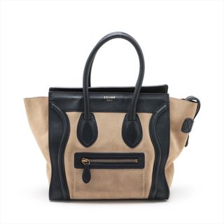 セリーヌ(celine)のセリーヌ  レザー×スエード  ベージュ レディース ハンドバッグ(ハンドバッグ)