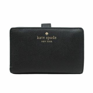 ケイトスペードニューヨーク(kate spade new york)の【新品】ケイトスペード 財布 二つ折り財布 KE596 001(ブラック) kate spade ペブルド レザー エルシー ミディアム コンパクト バイフォールド ウォレット アウトレット レディース(財布)