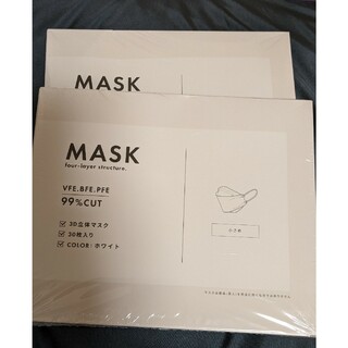 マスク　子ども　小さめ　立体マスク　不織布　60枚(日用品/生活雑貨)