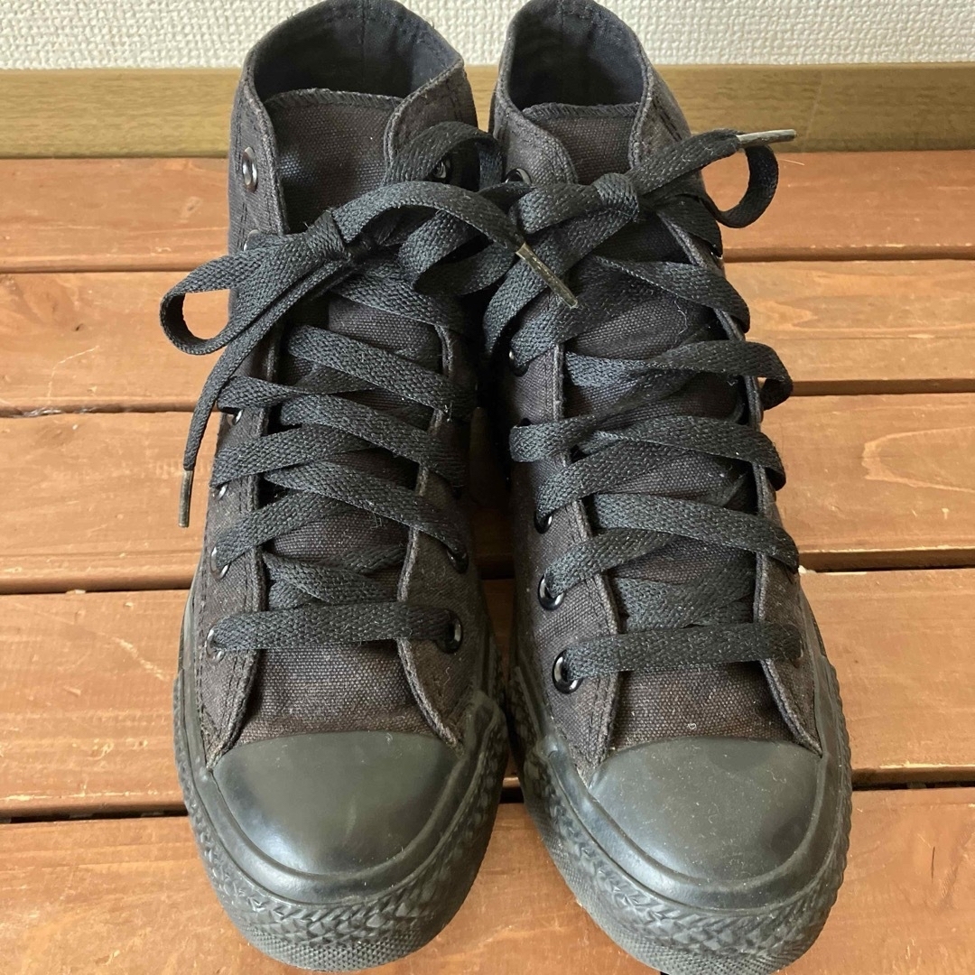 ALL STAR（CONVERSE）(オールスター)のコンバース　オールスター　ハイカット　ブラック　スニーカー23.5センチ レディースの靴/シューズ(スニーカー)の商品写真