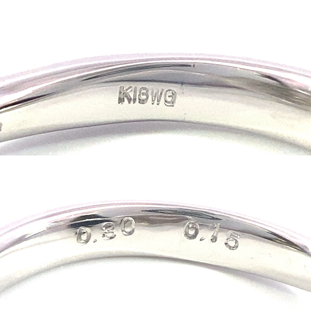【JB-3733】K18WG 天然ブラウンダイヤモンド ダイヤモンド リング レディースのアクセサリー(リング(指輪))の商品写真