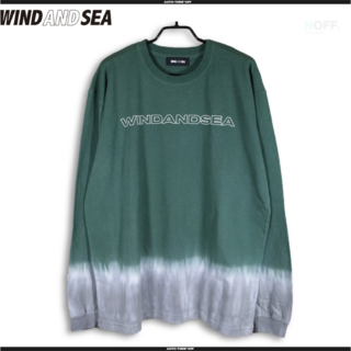 ウィンダンシー(WIND AND SEA)のWIND AND SEA Tie Dye L/S Tee 長袖 Green M(Tシャツ/カットソー(七分/長袖))