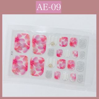 ジェルネイルシール　フット用　AE-09(ネイル用品)