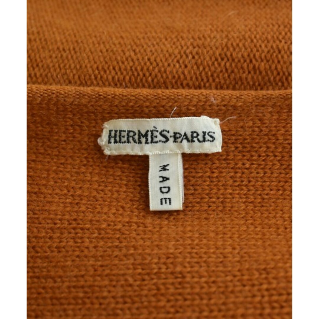 Hermes(エルメス)のHERMES エルメス カーディガン XS オレンジ 【古着】【中古】 レディースのトップス(カーディガン)の商品写真