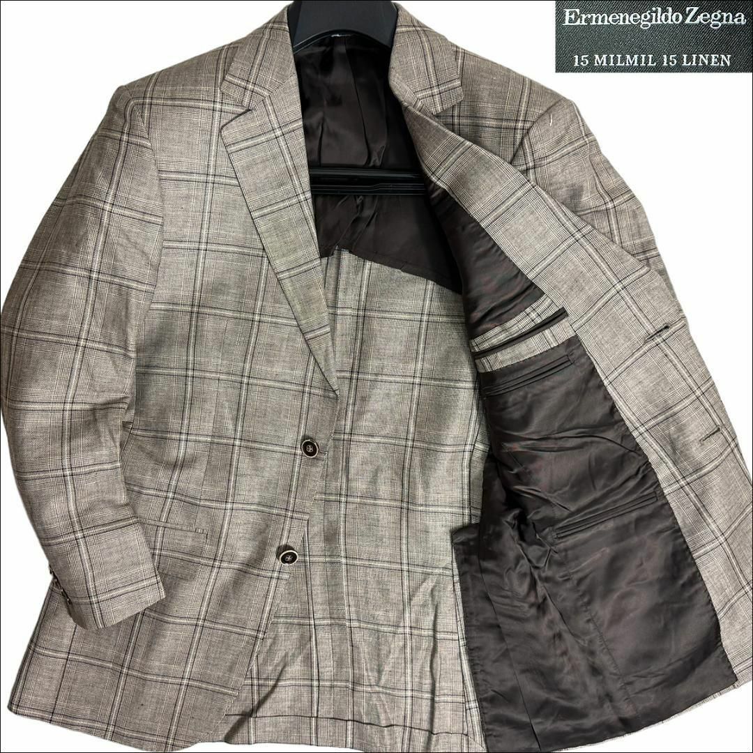 Ermenegildo Zegna - J5176美品 エルメネジルドゼニア 15MILMIL麻