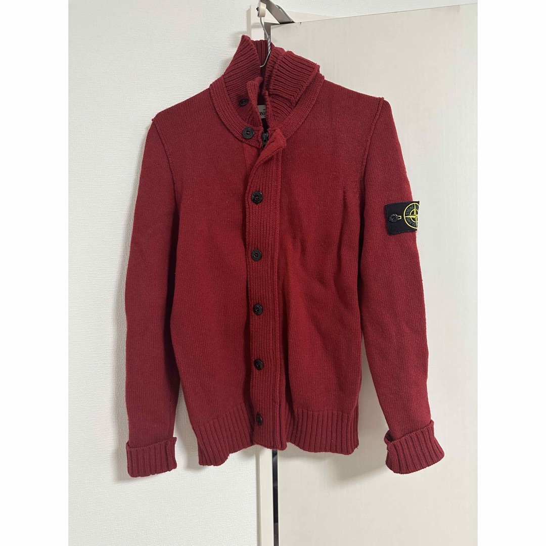 美品 STONE ISLAND ドライバーズニット コットン L カーディガン