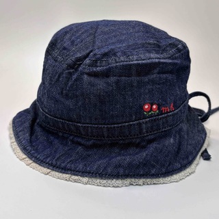 ミキハウス(mikihouse)のミキハウス  デニムカラー ハット　帽子   サイズ48cm 子供　キッズ(帽子)